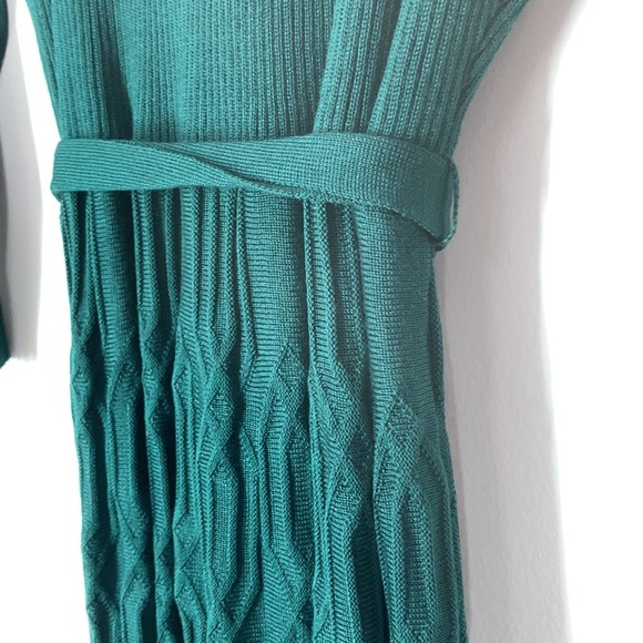 NY Collection hunter green fit and flare sweater dress 2X Petite - Picture 5 of 6